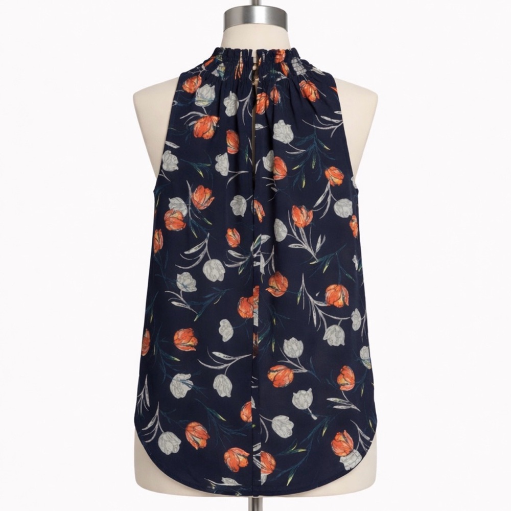 Stitch Fix -Daniel Rainn. Flowy Floral Mock-Neck Blouse. Women XL. - Picture 2 of 2